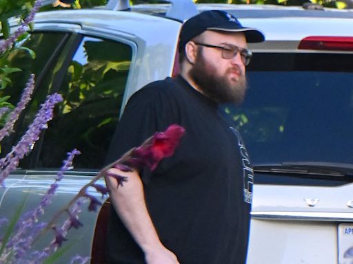 Two and a Half Men's Angus T. Jones sports beard in rare LA sighting