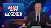 ‘The Daily Show’: Jon Stewart Dings News Networks For Reaction Over Video Trump Shared Of Biden Tied Up