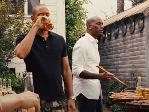 The Story Behind Fast And Furious' Famous Spit Take Scene With The Rock, Ludacris And Tyrese Gibson