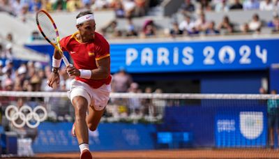 Rafael Nadal wins in Olympic singles and will play rival Novak Djokovic on Monday