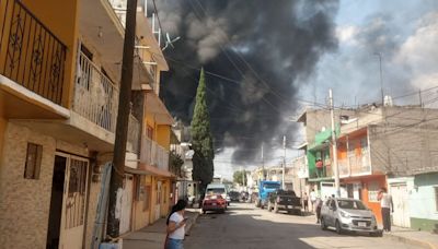 VIDEO: Fuerte incendio en Xalostoc, Ecatepec, Estado de México