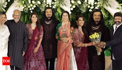 Mani Ratnam, Nandamuri Balakrishna, Kichcha Sudeep, and several stars from across the industries grace Varalaxmi Sarathkumar's wedding reception, In pics | Tamil Movie...