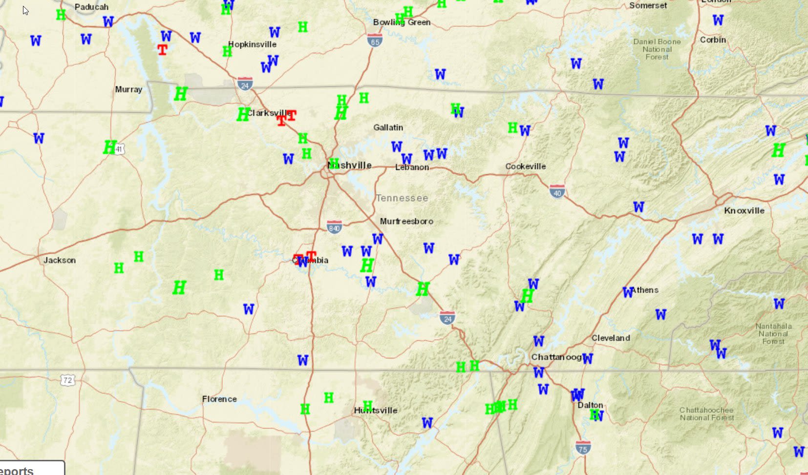 What path did the tornado in Columbia, Tennessee take? Weather service crews out looking at damage path