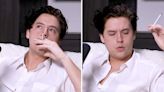 'Riverdale' star Cole Sprouse pretentiously puffed on a cigarette during a podcast taping and now it's become a meme