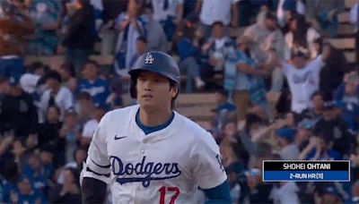 Shohei Ohtani crushes a homer in third consecutive game, bringing Dodgers to a tie with the Marlins
