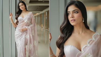 Malavika Mohanan's Pastel Pink Saree Matched Perfectly With Her Charming Elegance