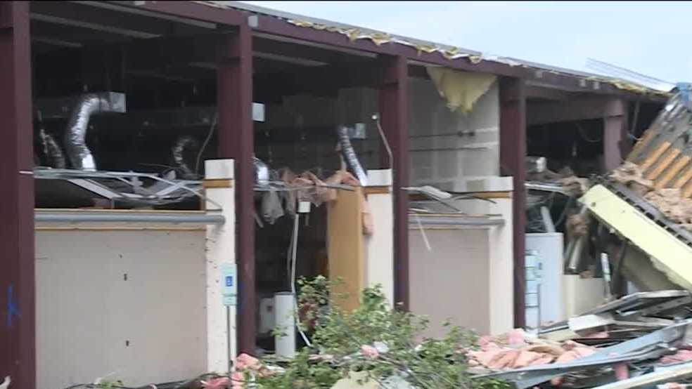 Storms destroy Rogers hair salon