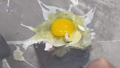 Watch: Viral Raw Egg Ice Cream Rolls Is Making The Internet Cringe