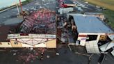 Radar-confirmed tornado hits Carlyle, Illinois, destroying 2 local businesses