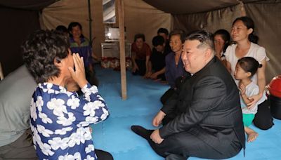 Kim Jong Un visits victims of North Korea floods and says thousands will be brought to Pyongyang