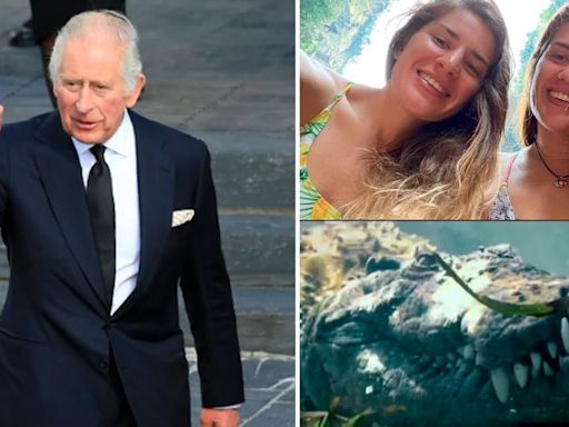 El Rey Carlos condecoró a la mujer que golpeó a un cocodrilo para salvar a su gemela