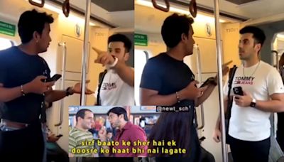 ...Snatcher, Madanpuri Ke Chapri': War Of Words Between 2 Men In Delhi Metro Remind Netizens Of 'Hungama' Fight Scene