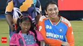 Watch: Smriti Mandhana's heartwarming gesture for specially abled fan at Women's Asia Cup | Cricket News - Times of India