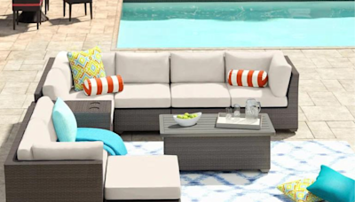'Comfy poolside seating': Grab this 10-piece patio set while it's nearly $4,000 off at Wayfair's Memorial Day sale