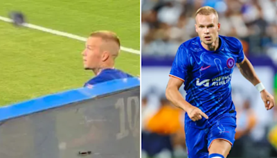 Chelsea fan lobs mobile phone at Mykhailo Mudryk in nasty scenes during USA tour