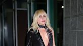 Lady Gaga Shows Off Her New Fringe in Asymmetrical Sequin Catsuit