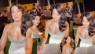 'Vulgar, awful': Papraazi zooms in on Nora Fatehi while she's giving autographs to young fans; netizens disgusted