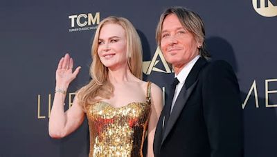 Nicole Kidman tears up as husband Keith Urban and Meryl Streep lead emotional speeches in her honour as the actress is presented with AFI Life Achievement Award in Los Angeles