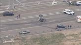 Eastbound lanes of I-70 in Denver closed at Quebec after crash