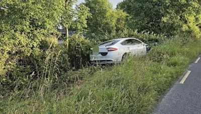 Kilkenny motorist arrested on suspicion of intoxicated driving after crashing car