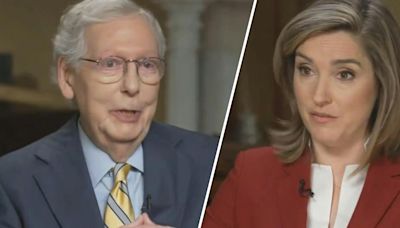 'What a pathetic cop-out': Mitch McConnell ruthlessly mocked after claiming he has little influence over outcome of 2024 election