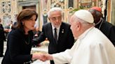 N.Y. Gov. Hochul visits Pope Francis in Vatican climate conference