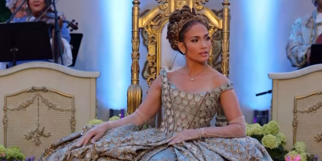 Jennifer Lopez Was the Magnificent Main Character at Her “Bridgerton”-Themed Ball