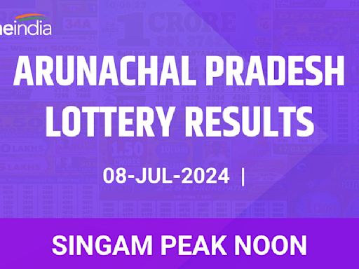 Arunachal Pradesh Lottery Singam Peak Noon Winners July 8 - Check Results