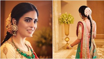 Isha Ambani embraces Tamil tradition with jadai hairstyle at Anant-Radhika wedding festivities