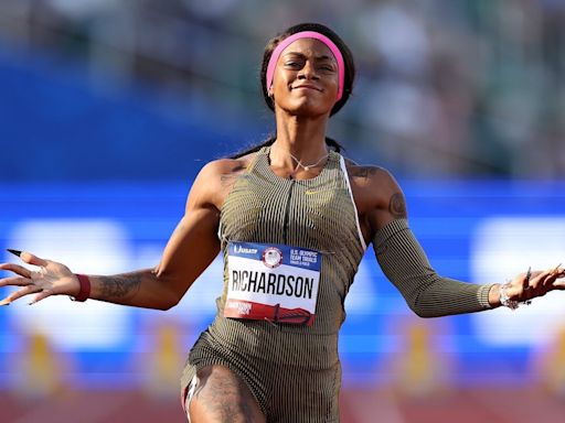Sha'Carri Richardson punches ticket to Paris with 100m win at U.S. trials