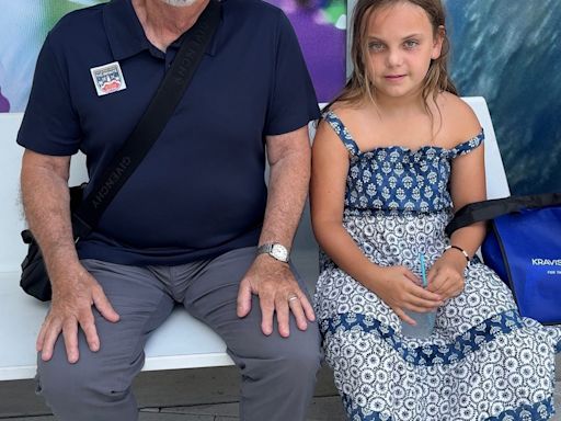 The Piano Man, Billy Joel, out on the town with his daughter in West Palm Beach