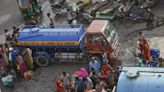 Delhi BJP takes out protest march over water crisis, slams AAP govt