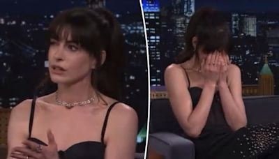 Anne Hathaway’s ‘Tonight Show’ interview takes cringey turn after audience reacts in silence to her question