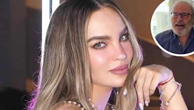 VIDEO: Belinda ya está harta de que le pregunten de Christian Nodal, pero un chiste de su papá la relaja