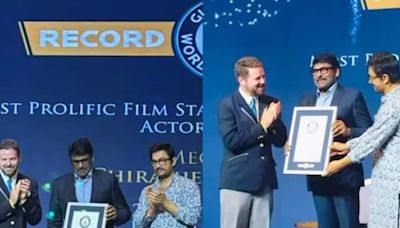 Chiranjeevi Honoured With Guinness World Records As The Most Prolific Indian Film Star - News18