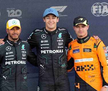 British Grand Prix: Russell beats Hamilton to 'mega' pole as Mercedes secure one-two in Silverstone qualifying