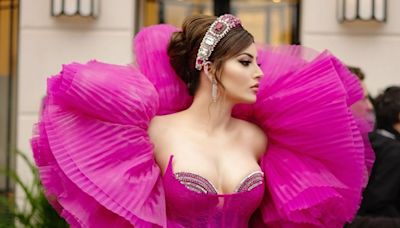Watch: Urvashi Rautela arrives at Cannes in a hot pink gown