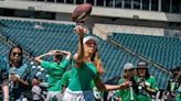 Inside the Eagles’ Women’s Football Festival, featuring Jalen Hurts, Mike Quick, and a whole lot of fans