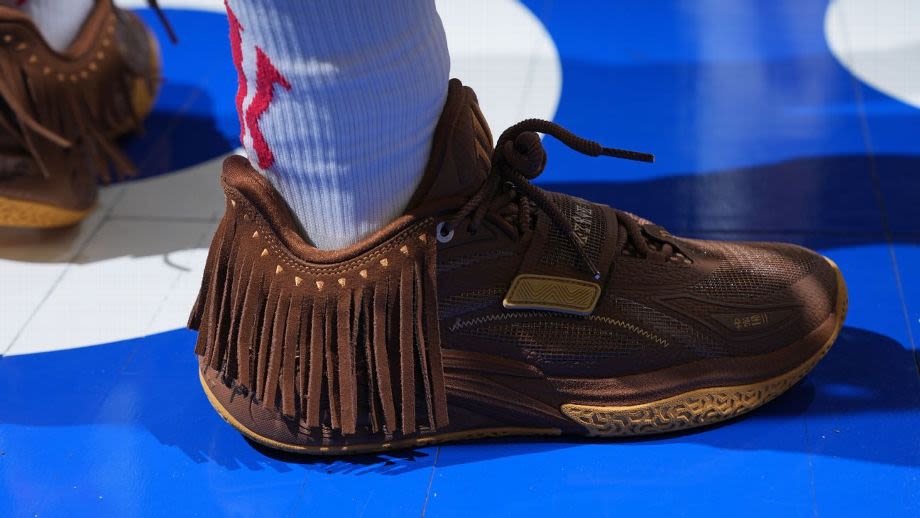 NBA Star Kyrie Irving Debuts New Native Inspired Sneakers on Court