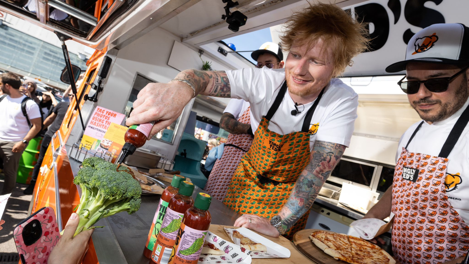 Ed Sheeran Is Using His Hot Sauce Tingly Ted’s to Make Ed-ible Autographs | LBBOnline