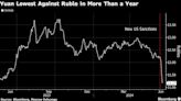 Chinese Yuan Weakens Against Ruble to Lowest in More Than a Year
