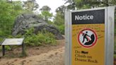 'Do Not Climb on Doane Rock': Whoops, go ahead, says Seashore