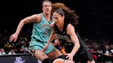 Sue Bird hits dagger in final game in New York, yells 'bing bong' at Barclays