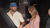 Taylor Swift Looks So ’70s in a Crochet Minidress for London Date With Travis Kelce