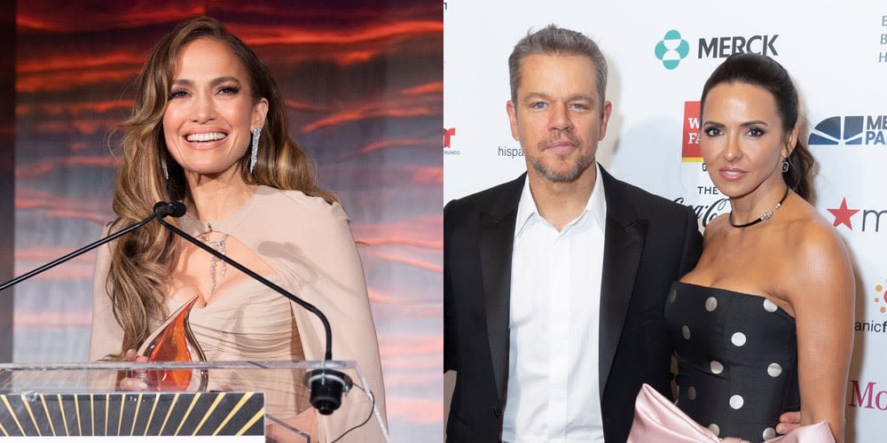 Jennifer Lopez Gets Support from Ben Affleck’s BFF Matt Damon While Being Honored at Hispanic Federation Gala