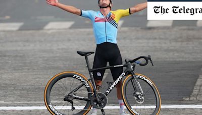 Remco Evenepoel completes Olympic double as Belgian crushes rivals in men's road race