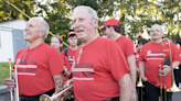 87-year-old trumpet player leads the way for alumni band playing Aliquippa stadium opener
