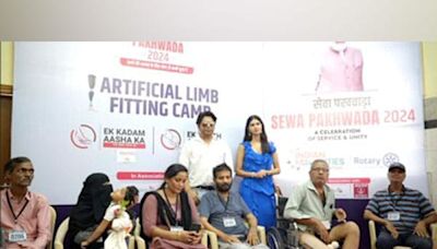 80 Divyangjan got Artificial Limbs fitted during a camp organized by Indian Minorities Foundation at Mumbai