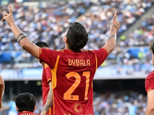 Paulo Dybala marcó en el empate de Roma frente a Napoli en el Diego Armando Maradona