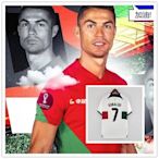 嗨購1-現貨 2022卡塔爾世界杯7號c羅葡萄牙主場足球球衣客場球迷版套裝